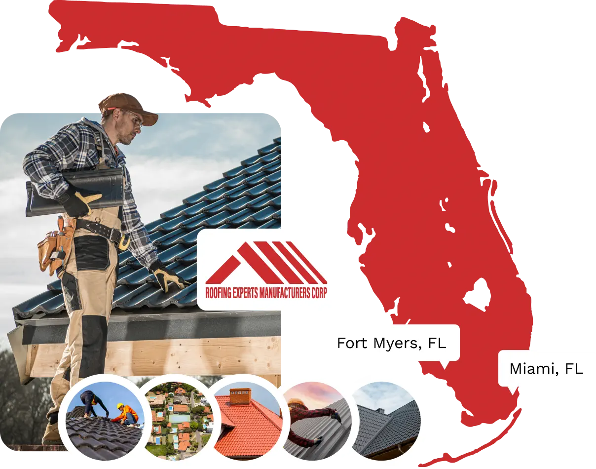 Metal roof installation project — Roofing Experts Services Miami FL