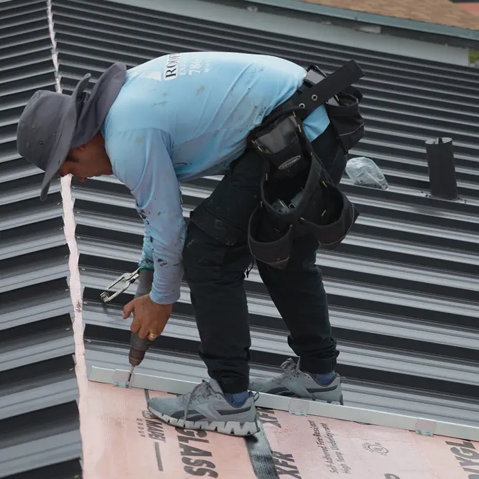 Roofing Experts Services team on job site — Miami-Dade County FL