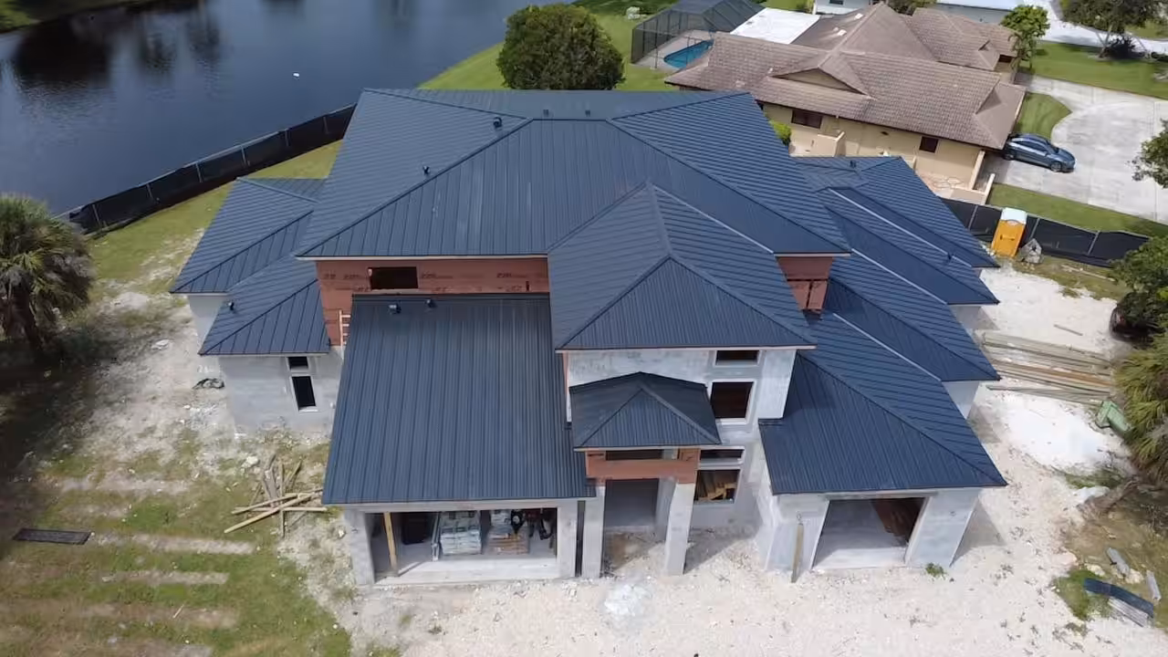 Metal Blue Roof
